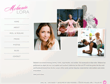 Tablet Screenshot of melanielora.com